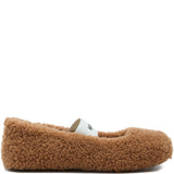 Ballerine in shearling in marrone Moon boot - donna 