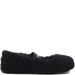 Ballerine in shearling in nero Moon boot  - donna 