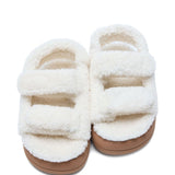 Sandali in shearling in bianco Moon boot - donna 