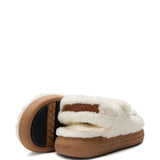Sandali in shearling in bianco Moon boot - donna 