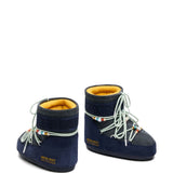 Stivali da neve con lacci e logo in blu Moon boot x guest in residence - donna 