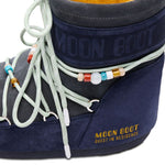 Stivali da neve con lacci e logo in blu Moon boot x guest in residence - donna 