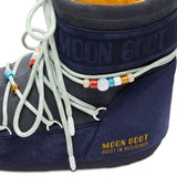Stivali da neve con lacci e logo in blu Moon boot x guest in residence - donna 