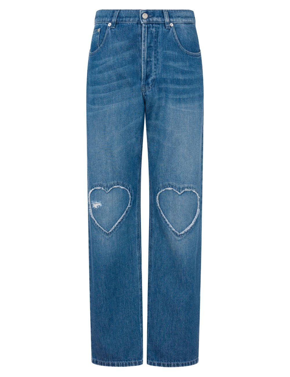 Jeans con applicazione in blu Moschino - donna 