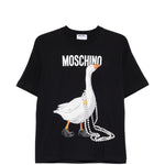 T-shirt con stampa grafica in nero Moschino - donna 