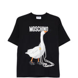 T-shirt con stampa grafica in nero Moschino - donna 