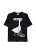 Moschino Women's Black Graphic Print T-shirt