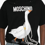 T-shirt con stampa grafica in nero Moschino - donna 