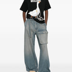 T-shirt con stampa grafica in nero Moschino - donna 