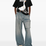 T-shirt con stampa grafica in nero Moschino - donna 