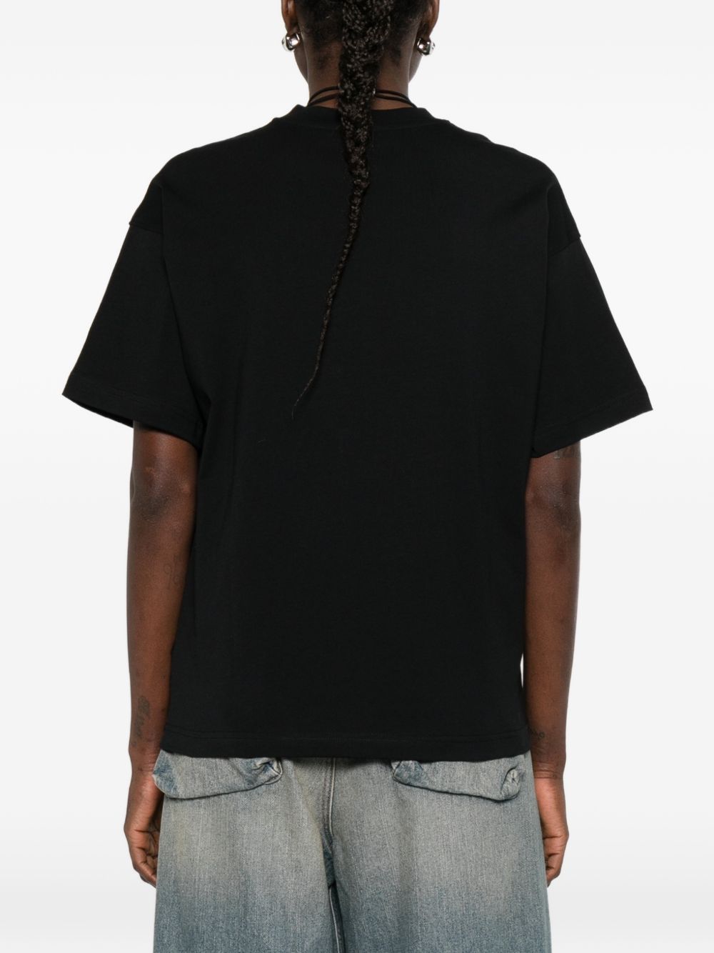 T-shirt con stampa grafica in nero Moschino - donna 