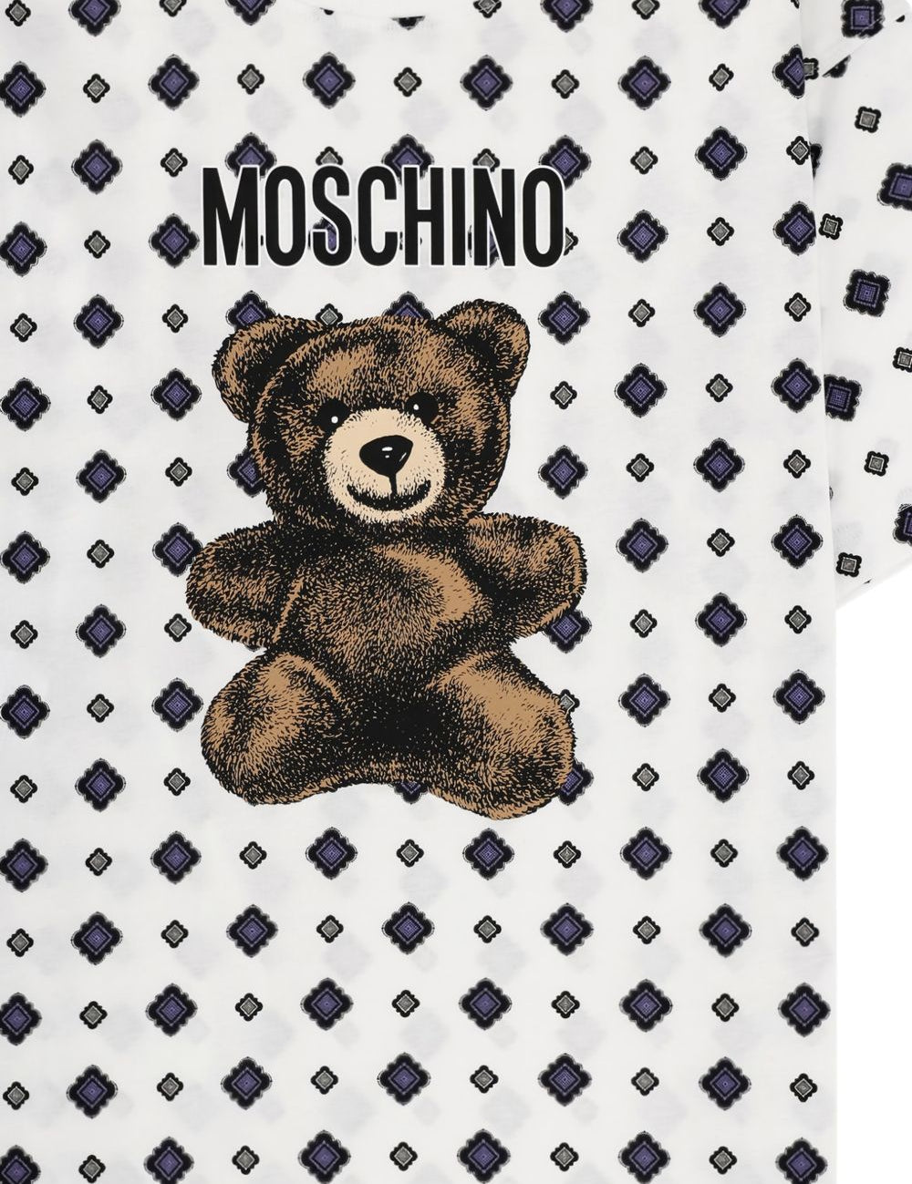 T-shirt Teddy Bear in bianco Moschino - donna 