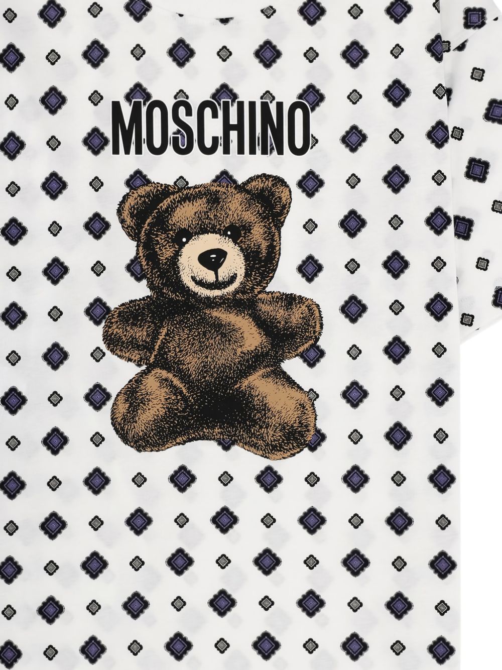 T-shirt Teddy Bear in bianco Moschino - donna 