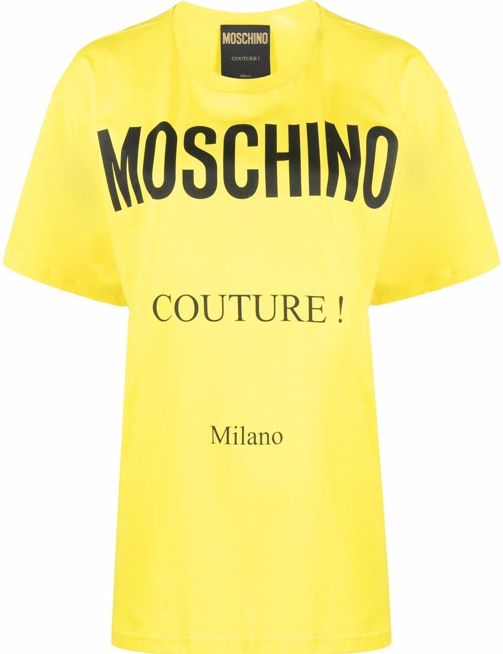 T-shirt Couture in giallo Moschino - donna 