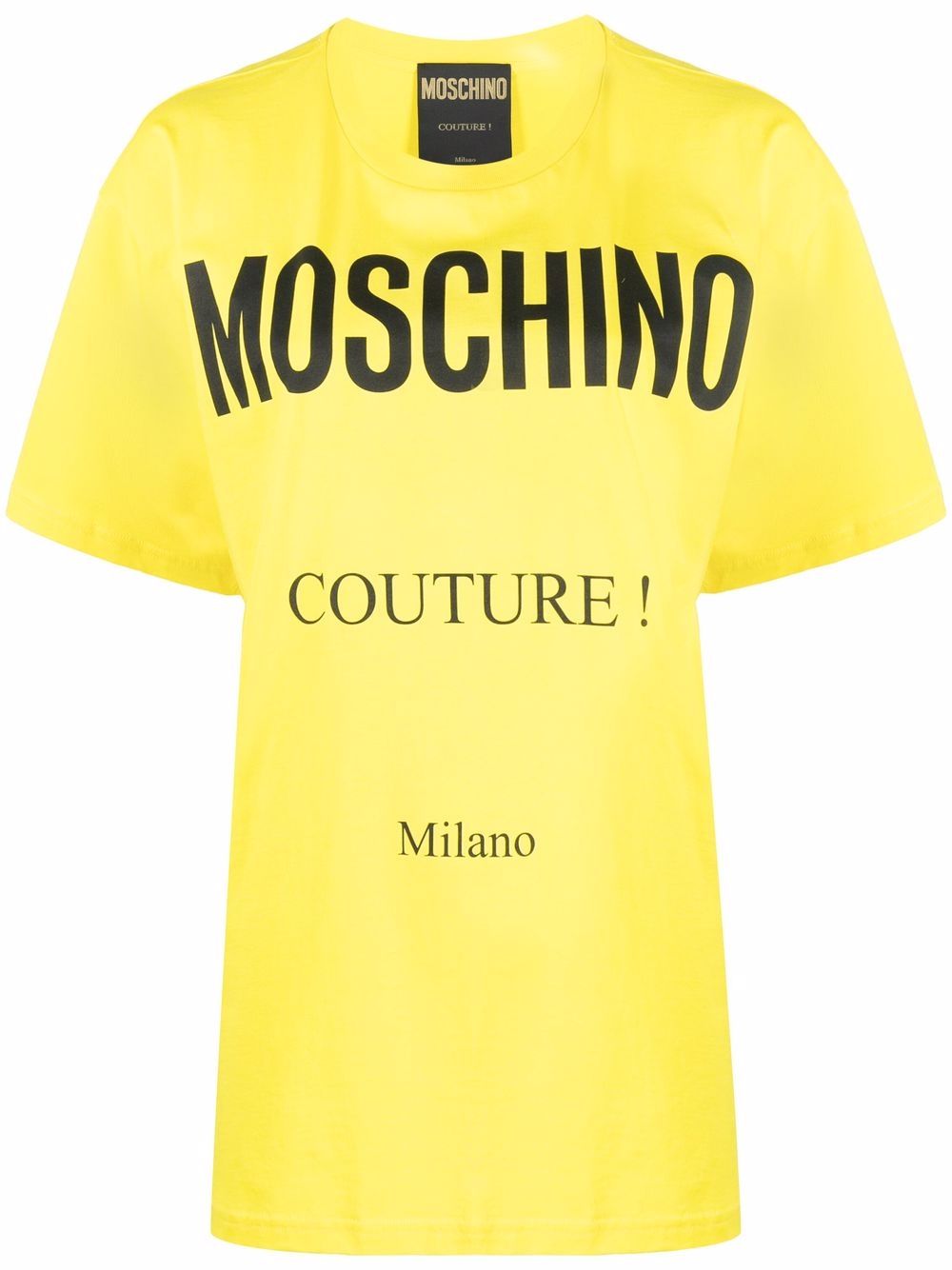 T-shirt Couture in giallo Moschino - donna 