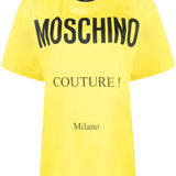 T-shirt Couture in giallo Moschino - donna 