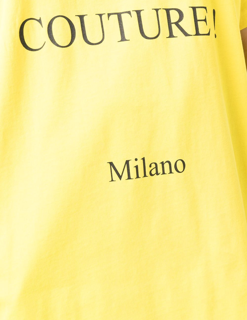T-shirt Couture in giallo Moschino - donna 
