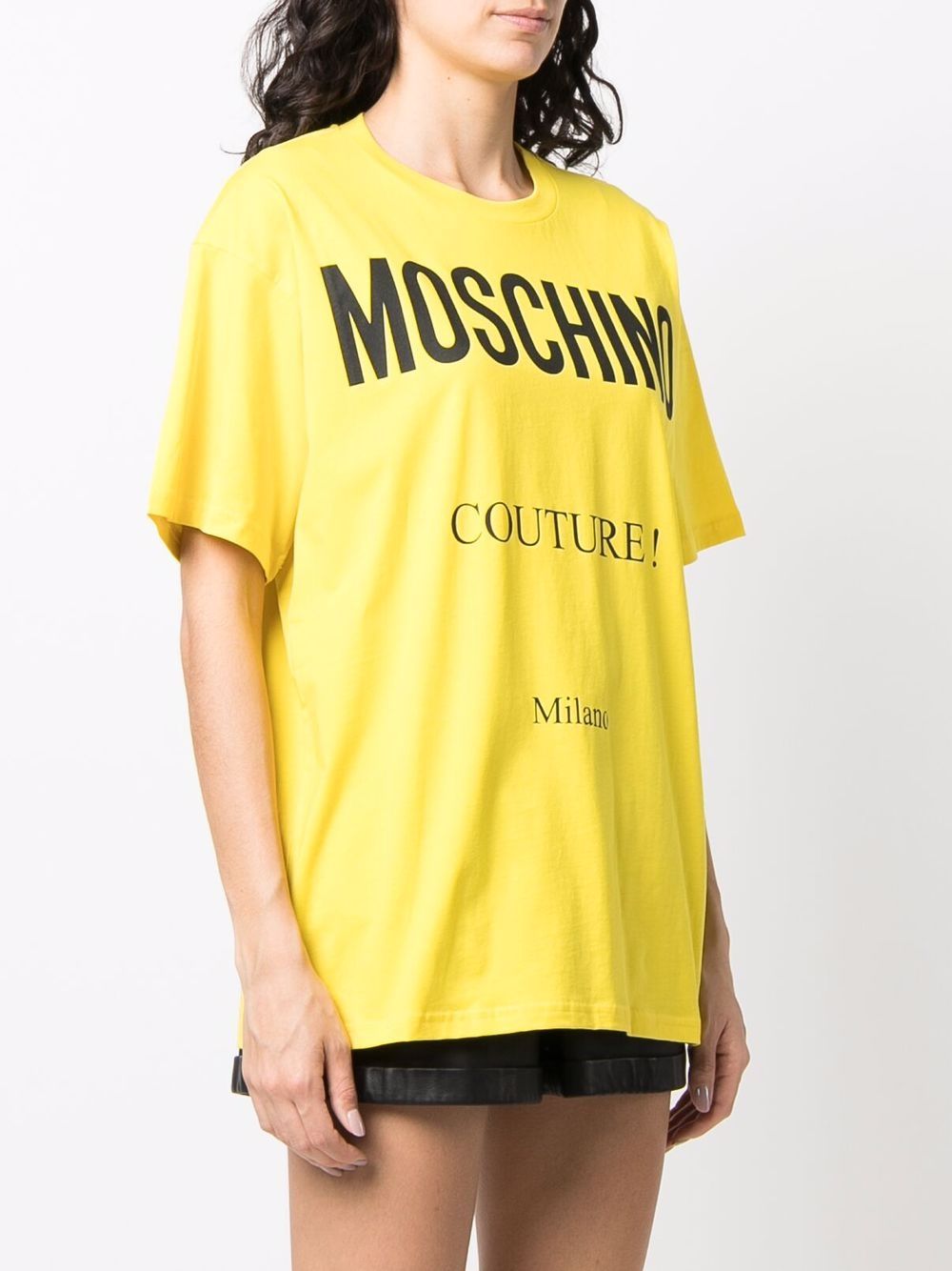 T-shirt Couture in giallo Moschino - donna 