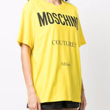 T-shirt Couture in giallo Moschino - donna 