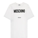 T-shirt con logo in bianco Moschino - donna 