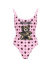 Moschino pink print swimsuit - women's
