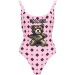 Costume con stampa in rosa Moschino - donna 