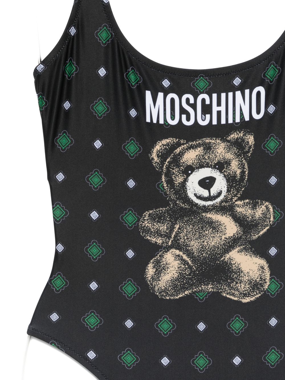 Costume da bagno con stampa in nero Moschino - donna 