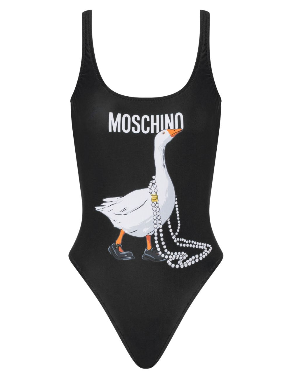 Costume intero con stampa in nero Moschino - donna 