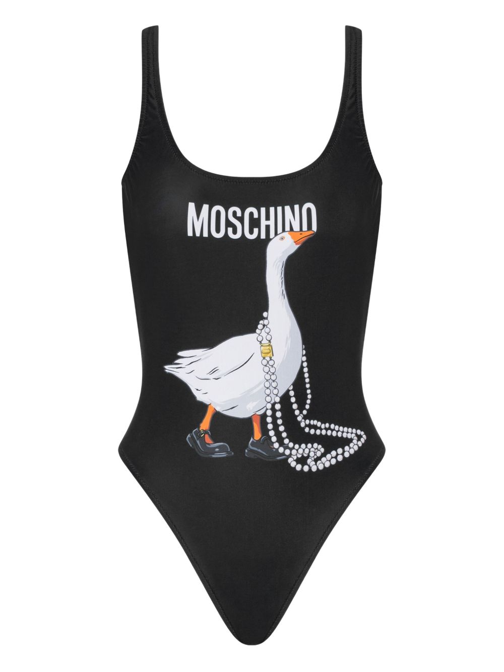 Costume intero con stampa in nero Moschino - donna 