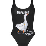 Costume intero con stampa in nero Moschino - donna 