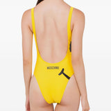 Costume da bagno con stampa in giallo Moschino - donna 