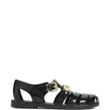 Sandali con logo in nero Moschino - donna 