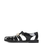 Sandali con logo in nero Moschino - donna 