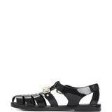 Sandali con logo in nero Moschino - donna 