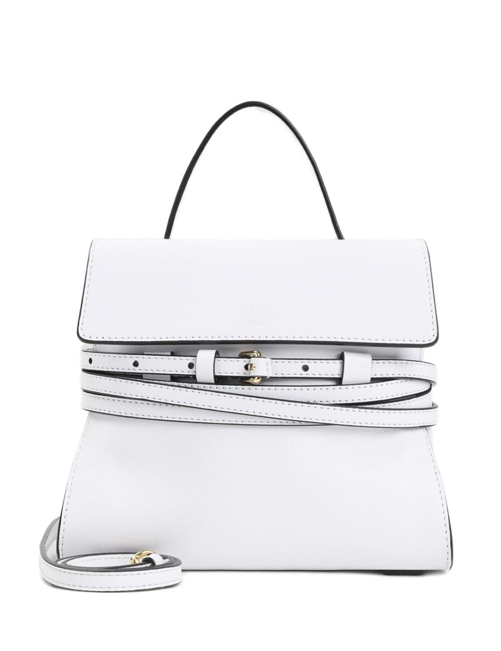 Borsa a mano tie me mini in bianco Moschino - donna 