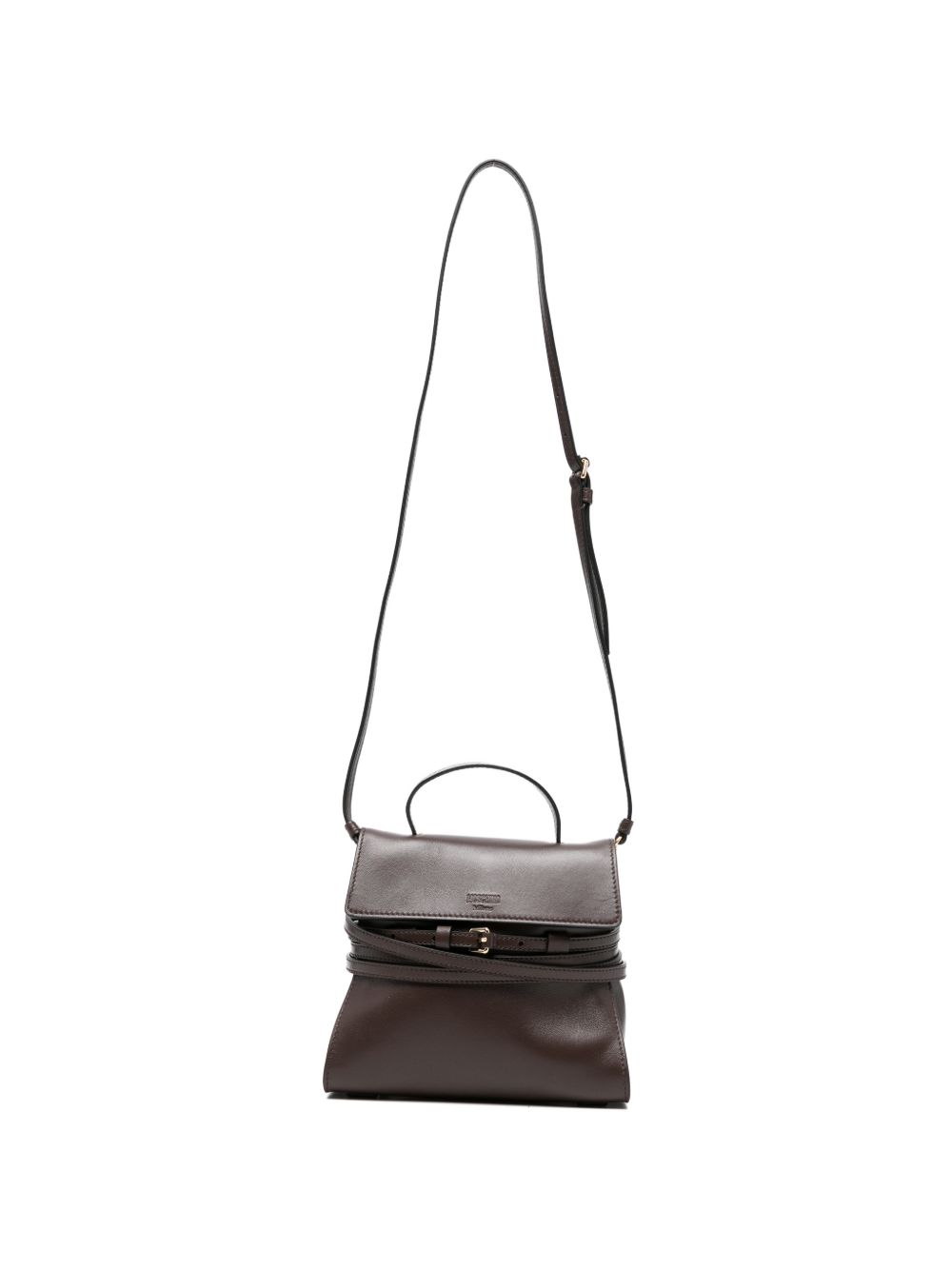 Borsa a mano tie-me mini in marrone Moschino - donna 