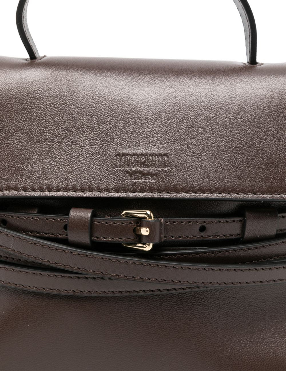 Borsa a mano tie-me mini in marrone Moschino - donna 