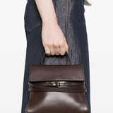Borsa a mano tie-me mini in marrone Moschino - donna 