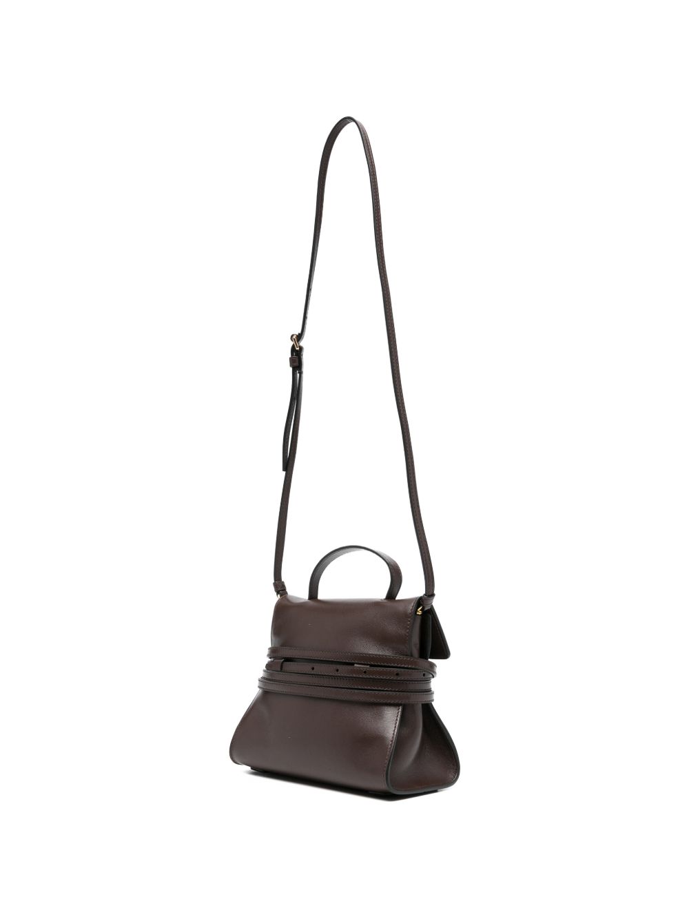 Borsa a mano tie-me mini in marrone Moschino - donna 