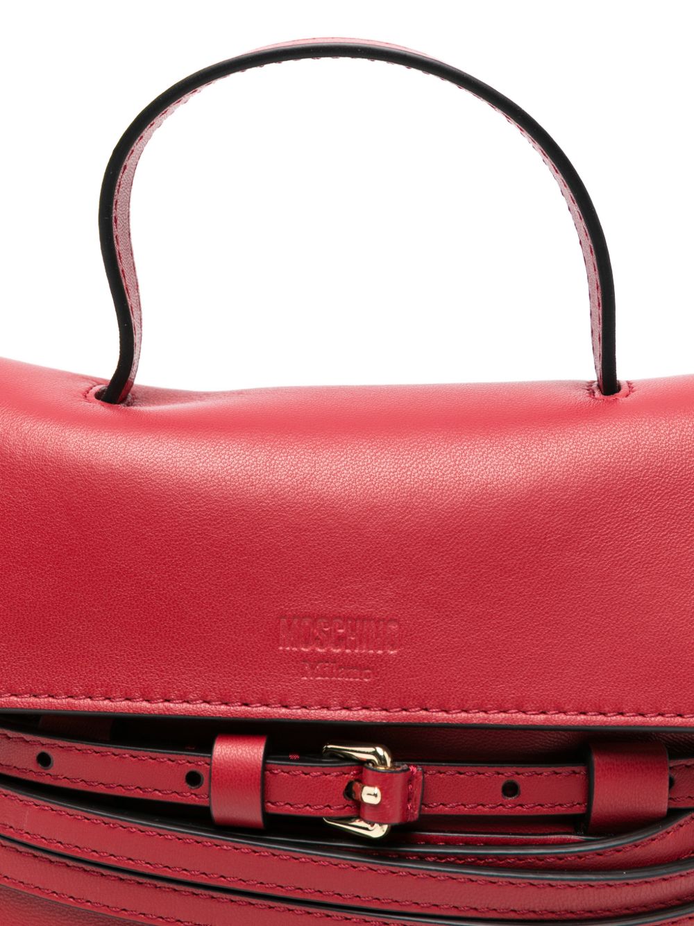 Borsa a mano tie-me mini in rosso Moschino - donna 