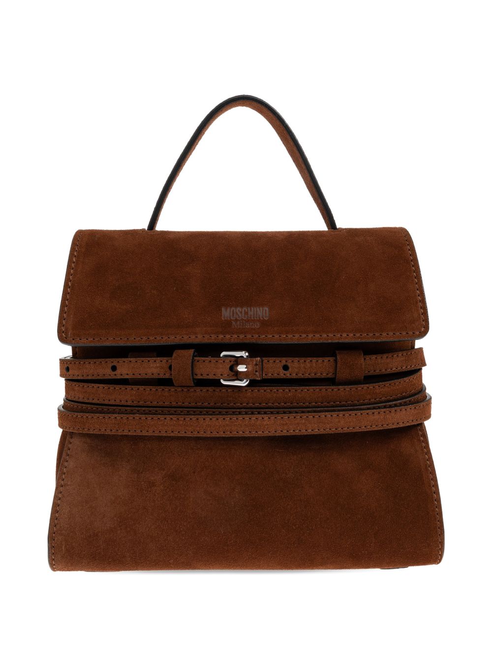 Borsa a mano piccola Tie Me in marrone Moschino - donna 