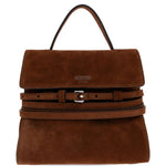 Borsa a mano piccola Tie Me in marrone Moschino - donna 