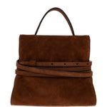 Borsa a mano piccola Tie Me in marrone Moschino - donna 