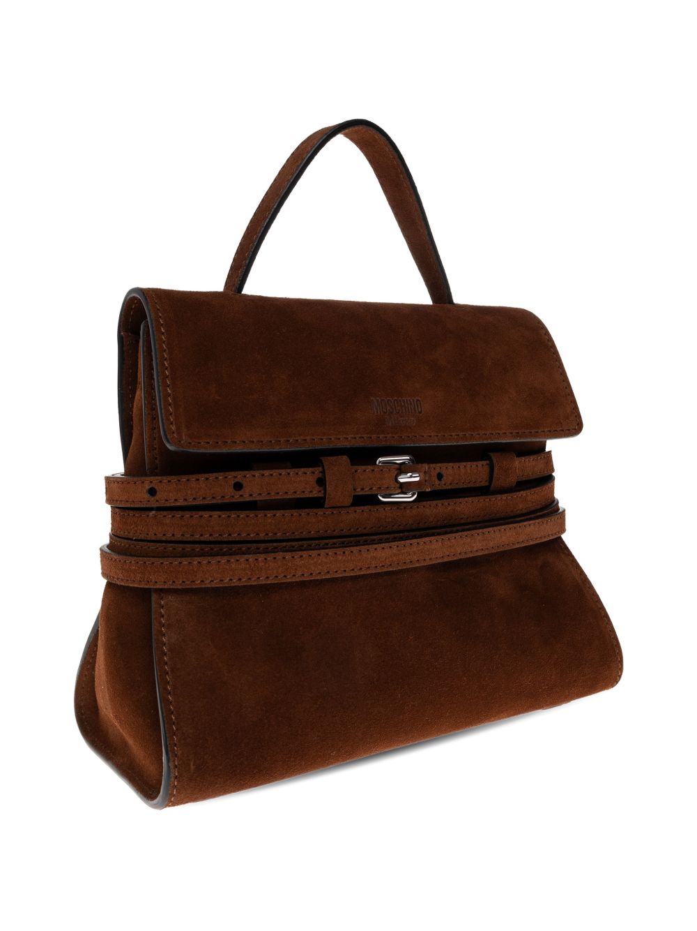 Borsa a mano piccola Tie Me in marrone Moschino - donna 