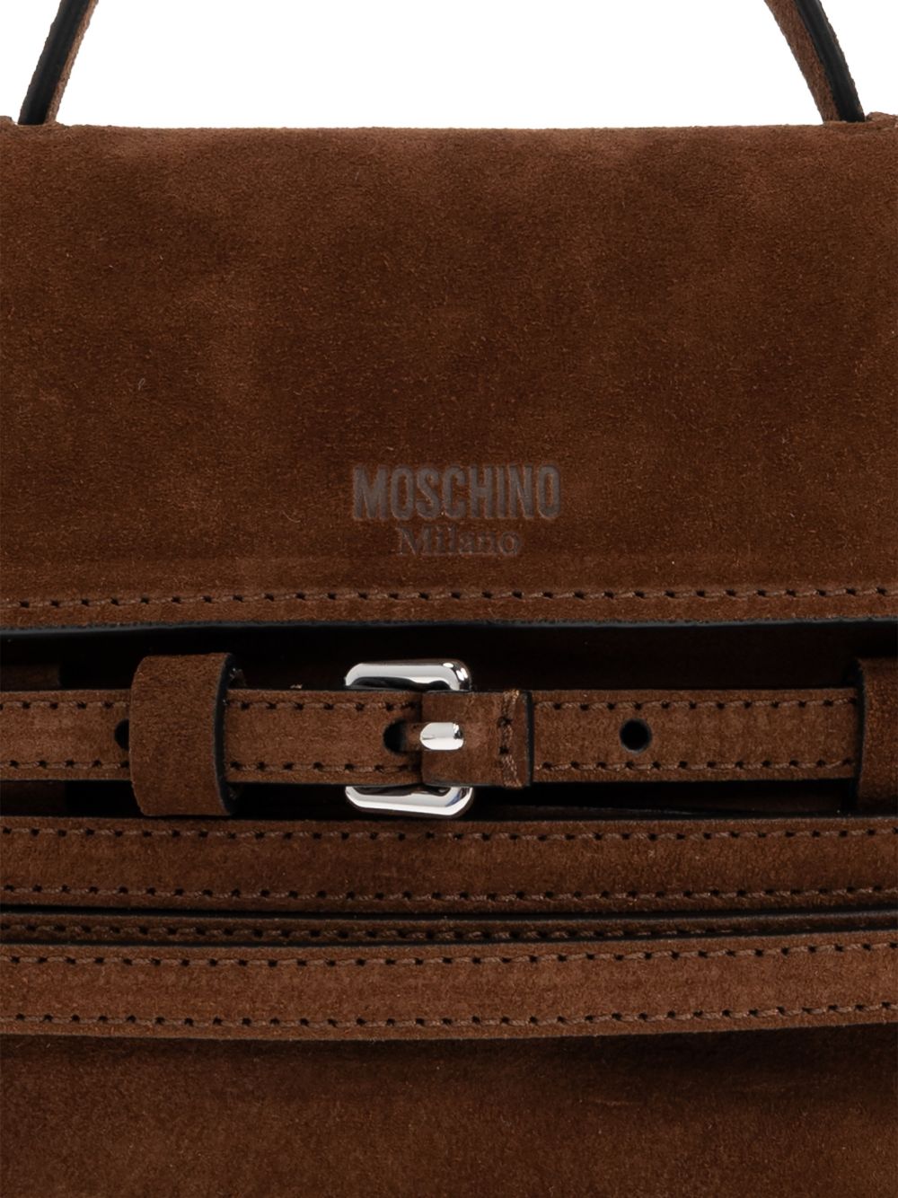 Borsa a mano piccola Tie Me in marrone Moschino - donna 