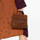 Borsa a mano piccola Tie Me in marrone Moschino - donna 