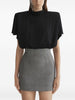 Mugler black draped power bodysuit - women