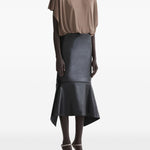 Body drapeggiato power in marrone Mugler - donna 