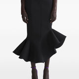 Gonna a sirena in nero Mugler - donna 