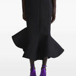 Gonna a sirena in nero Mugler - donna 
